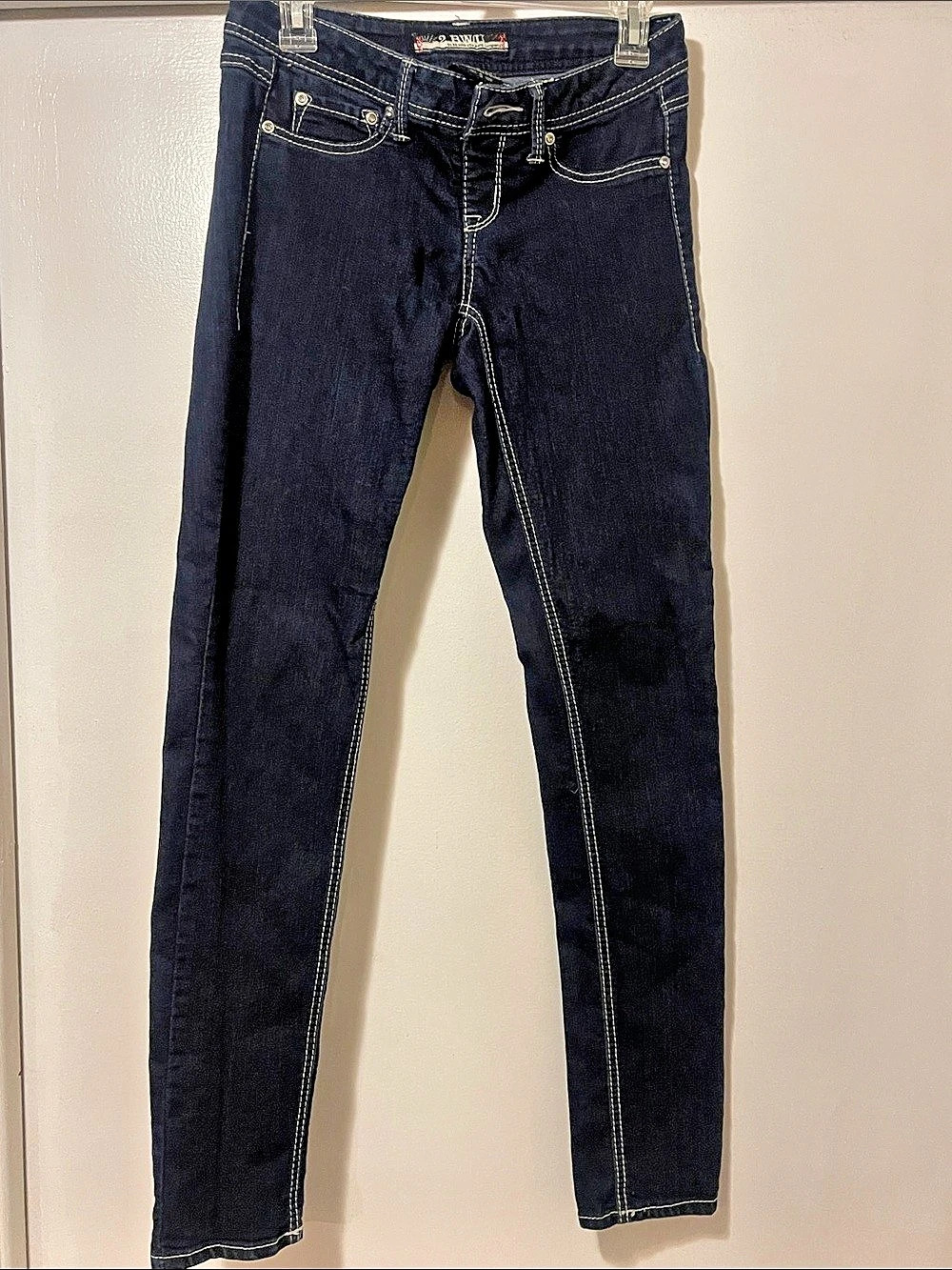 2 BWTI Embellished Skinny Jeans in Blue Size Small